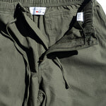 Favorite Pastime Cruiser Pant Army Green – elastic waistband, drawcord and YKK zipper fly