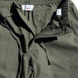 Favorite Pastime Cruiser Pant Army Green – elastic waistband, drawcord and YKK zipper fly